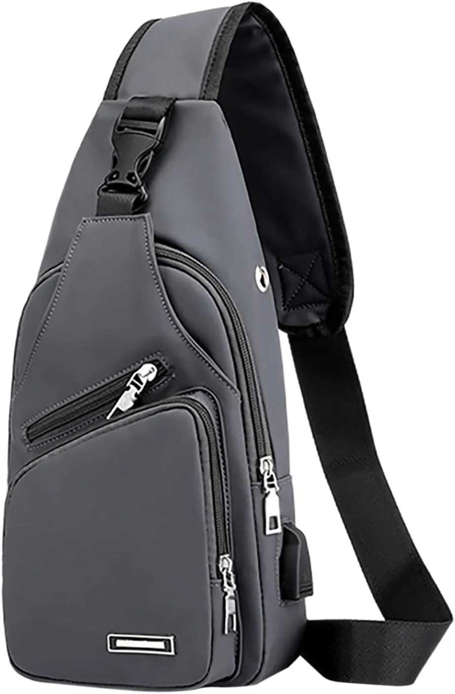 New Fashionable Layer Crossbody Bags Lightweight Nylon Sport Running Hiking Bag Messenger Bag And (Grey, One Size)