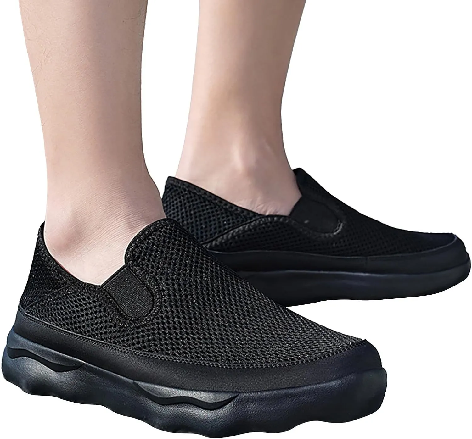 New Men's Hollow Breathable Mesh Casual Fashion Sport Shoe Mens Sneaker Slippers