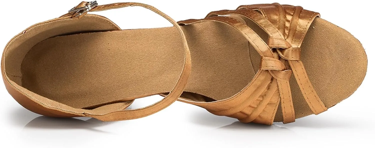 Open Toe Dance Shoes for Women's Ballroom Party Bridal Wedding Performence Dance Sandals