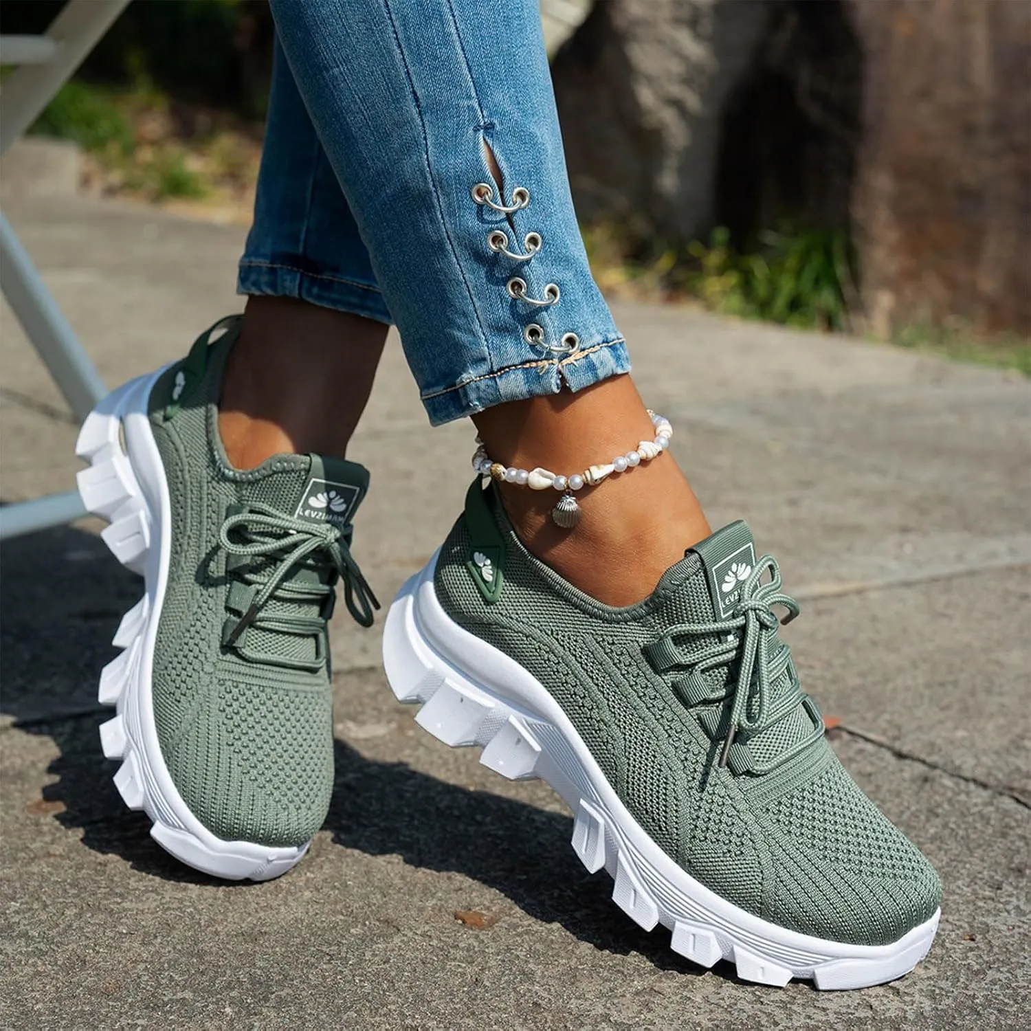 Orthopedic Sneakers for Women 2025 Womens Running Shoes Tennis Walking Gym Sneaker Fashion Workout Atheltic Slip On Lightweight Breathable Sport Shoe