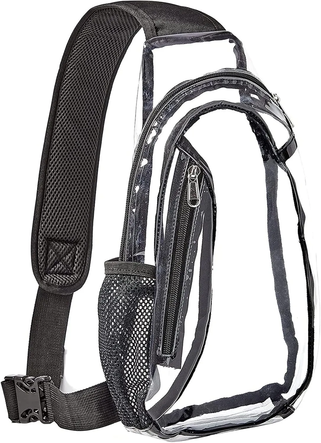 Outdoor Travel Leisure Sports Visual Bags Adjustable Belt Cute Bags Transparent Waist Purse Bag Clear (White, One Size)