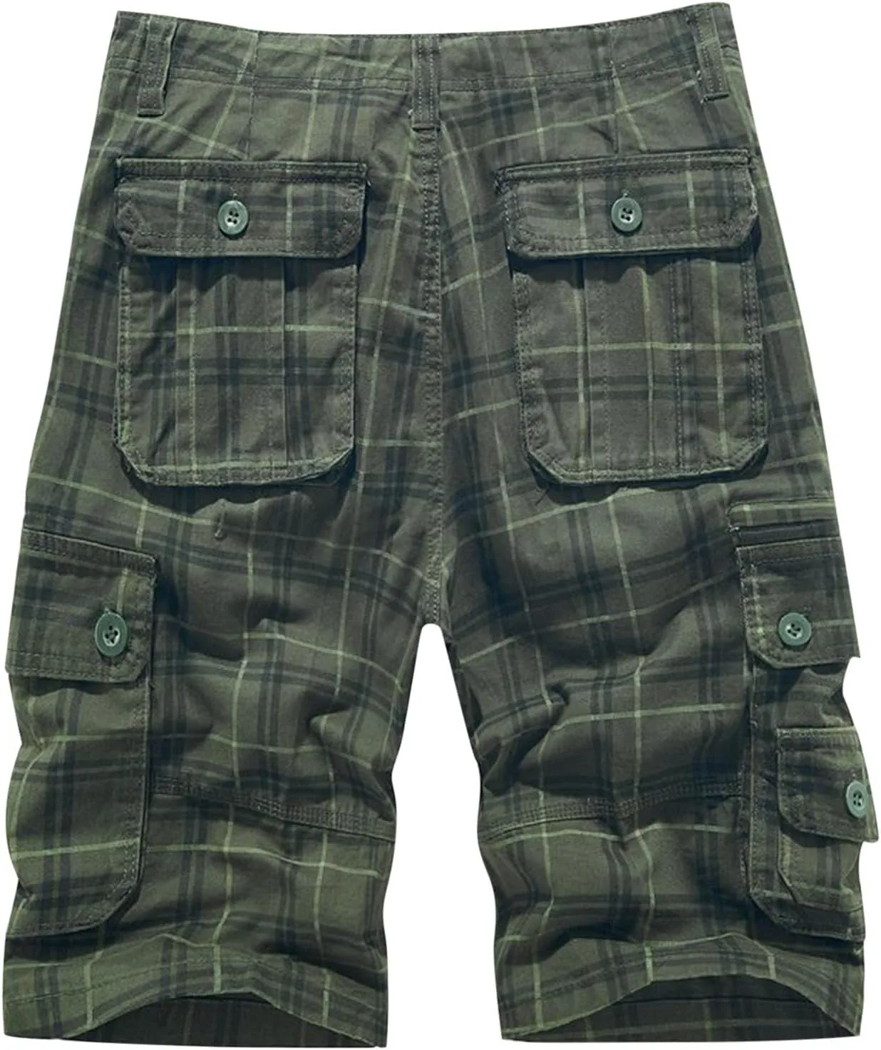 Plaid Straight Leg Cargo Sport Gym Trousers Pants for Man Summer Fall Loose Fit Trousers Pants Shorts Mens 2025