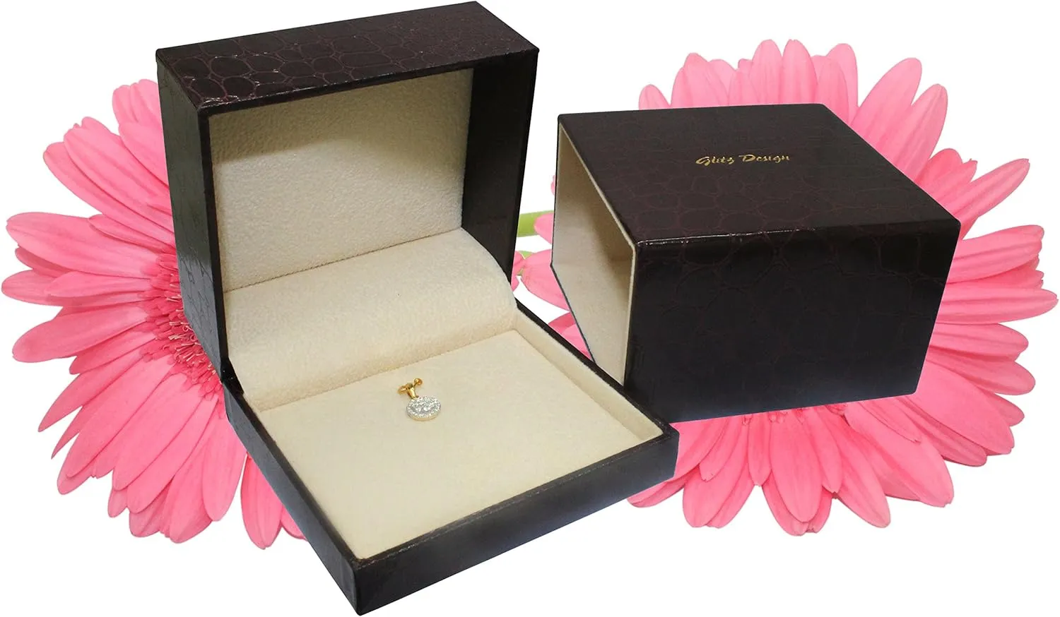 Princess Cut Diamond Pendant Necklace for women Chain (F, VS1)