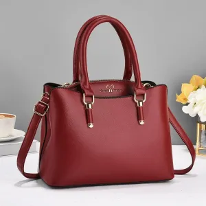 Pu Leather Women's Handbags Classic Crossbody Bag Top Handle Satchel Purse Fashion Ladies Zipper Satchel Bag