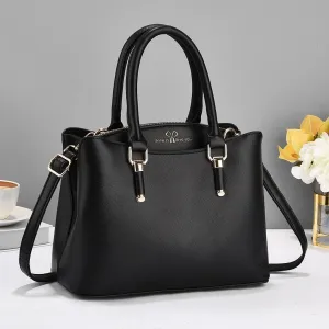 Pu Leather Women's Handbags Classic Crossbody Bag Top Handle Satchel Purse Fashion Ladies Zipper Satchel Bag