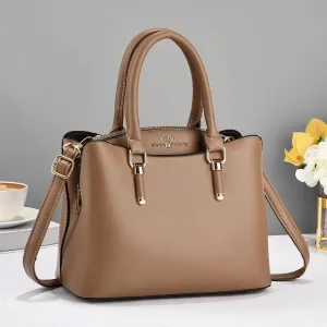 Pu Leather Women's Handbags Classic Crossbody Bag Top Handle Satchel Purse Fashion Ladies Zipper Satchel Bag