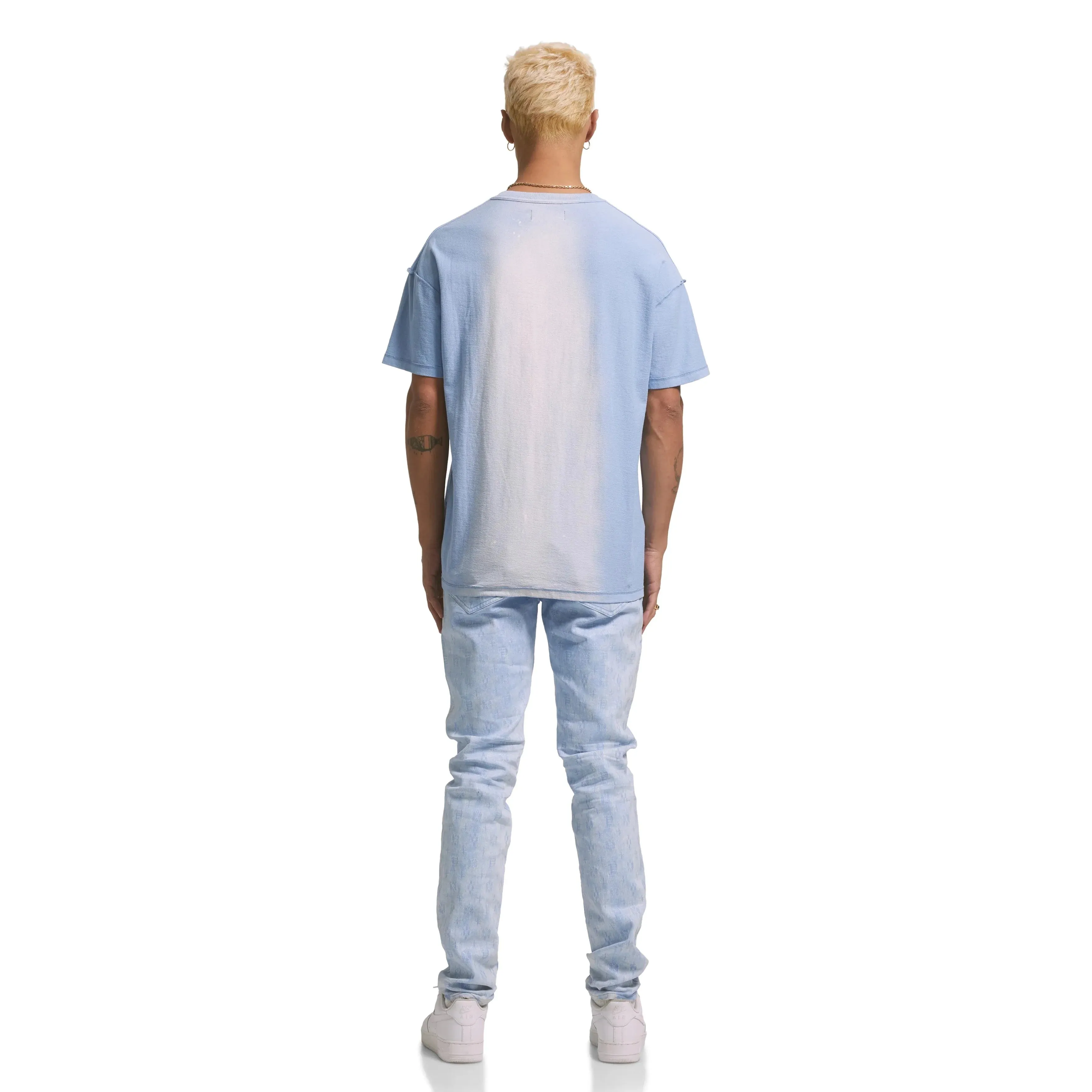 Purple Brand Core Big Placid Blue Relaxed Fit T-Shirt