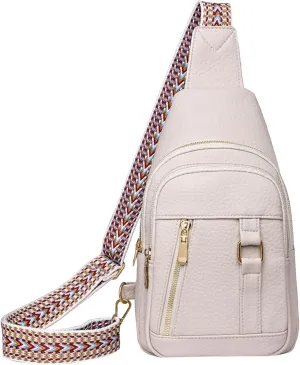 Purses for Women Crossbody Bag 2024 New Leather Fanny Packs for Women,trendy Chest Bag Backpack with Adjustable Strap,cross Body Bag for Hiking Sports Travel Outdoor