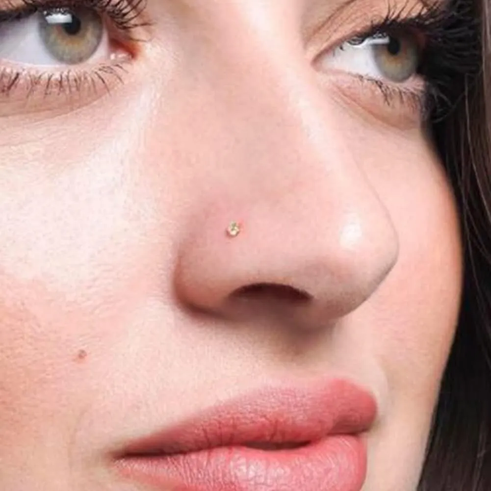 QWALIT Clear Nose Studs for Work Clear Nose Rings for Work Clear Nose Piercing Plastic Nose Rings for Surgery Invisible Nose Retainer Clear Cartilage Earring Clear Earrings for Sports Septum Retainer