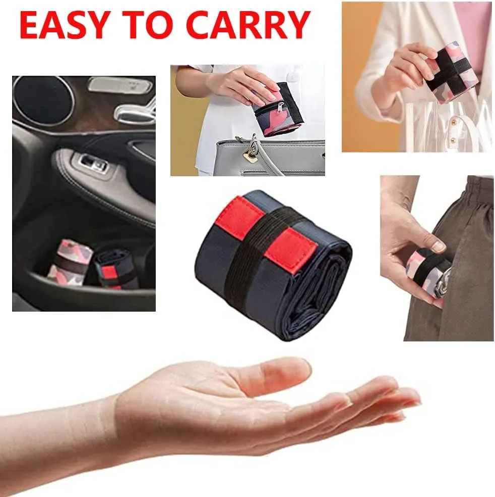 Reusable Shopping Bag Foldable Grocery Storage Tote Bag Waterproof Oxford Cloth Portable Duffle