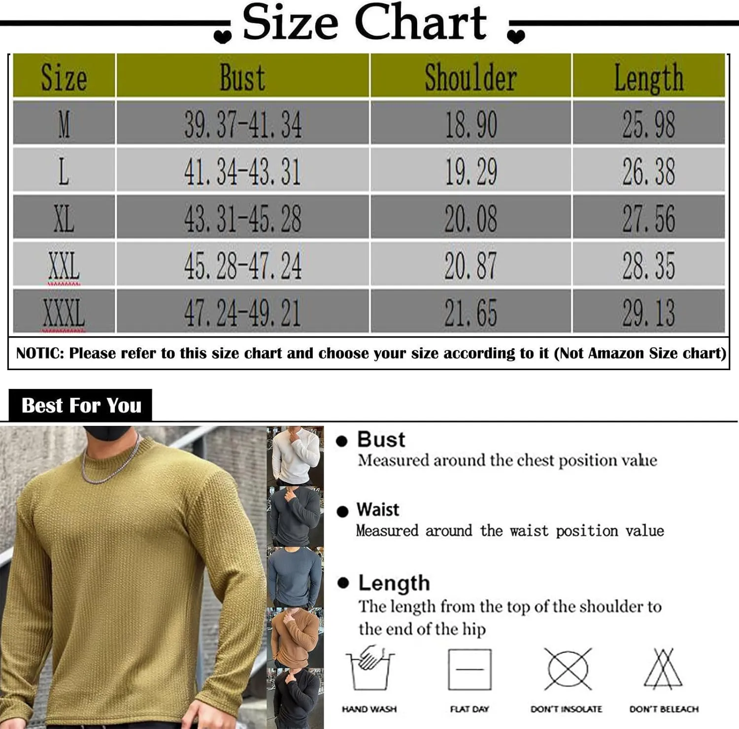 RTRDE Men's Big & Tall Sweaters Sweaters Pullover Slim Fit Comfortable Knitted Long Sleeve Casual Dress Sweater, M-3XL