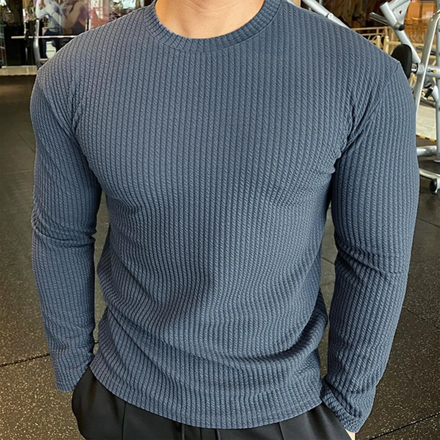RTRDE Men's Big & Tall Sweaters Sweaters Pullover Slim Fit Comfortable Knitted Long Sleeve Casual Dress Sweater, M-3XL