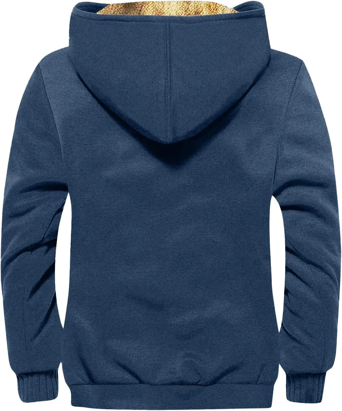 RTRDE Men's Jackets Casual Stylish Cargo Jacket Fleece Lined Sherpa Winter Warm Coats Jacket, M-7XL