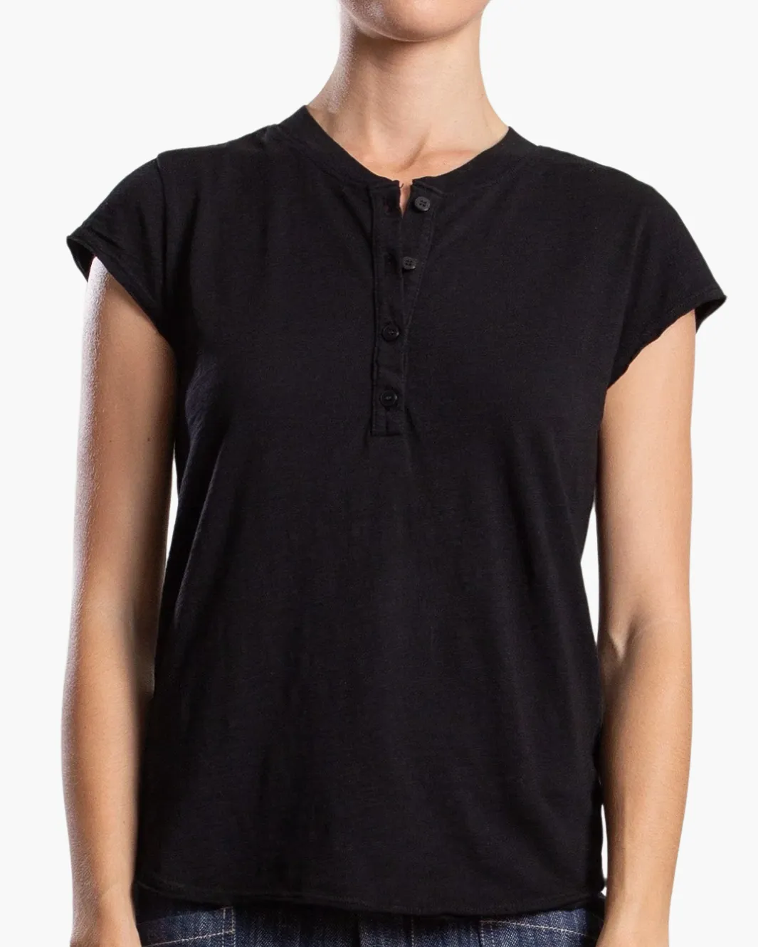 SAL HENLEY IN SUPIMA SLUB IN BLACK