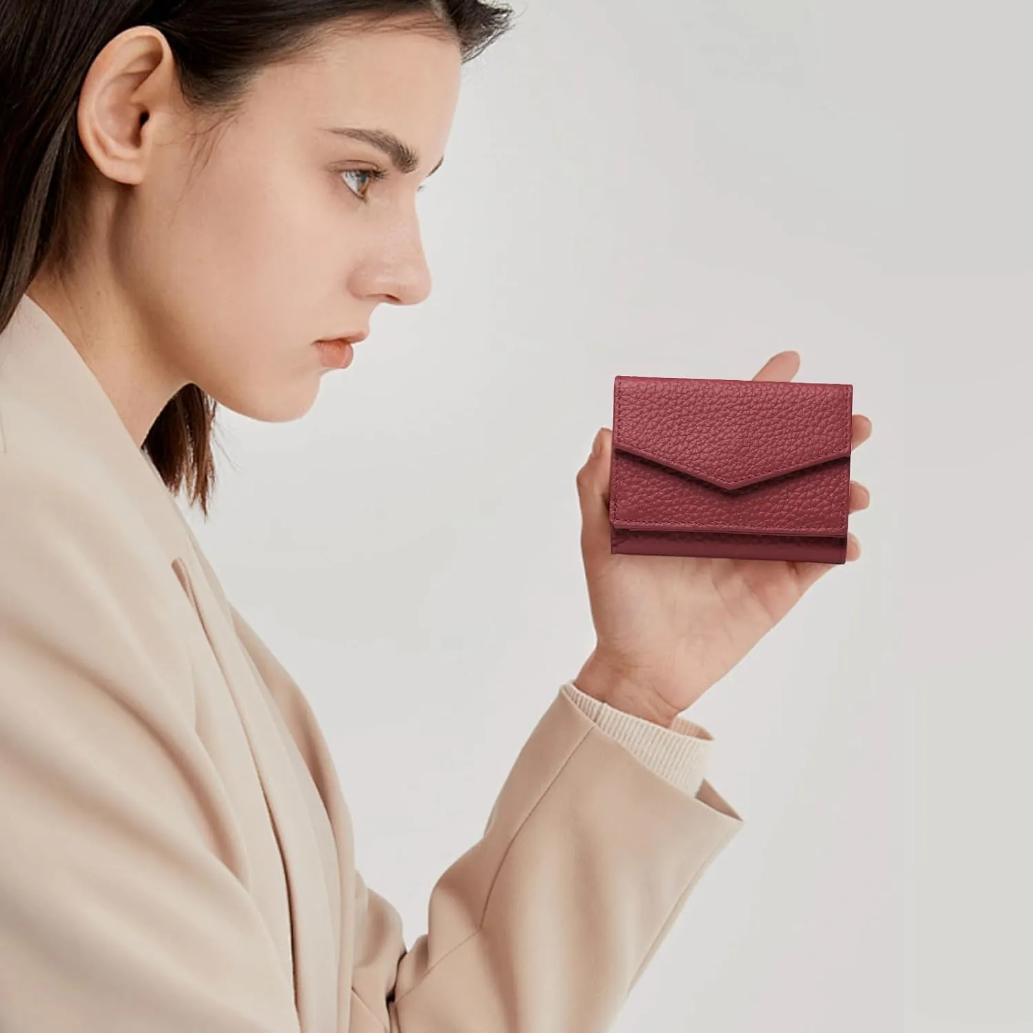 SENDEFN Small Wallet Women Leather RFID Blocking Wallets for Women Card Holder Ladies Wallets with Coin Pocket
