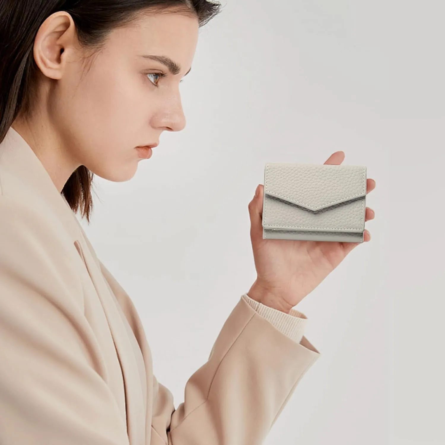 SENDEFN Small Wallet Women Leather RFID Blocking Wallets for Women Card Holder Ladies Wallets with Coin Pocket