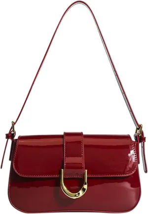 Shoulder Purses for Women Faux Soft PU Leather Small Shoulder Bag Casual Slouchy Satchel Handbags Cute Clutch