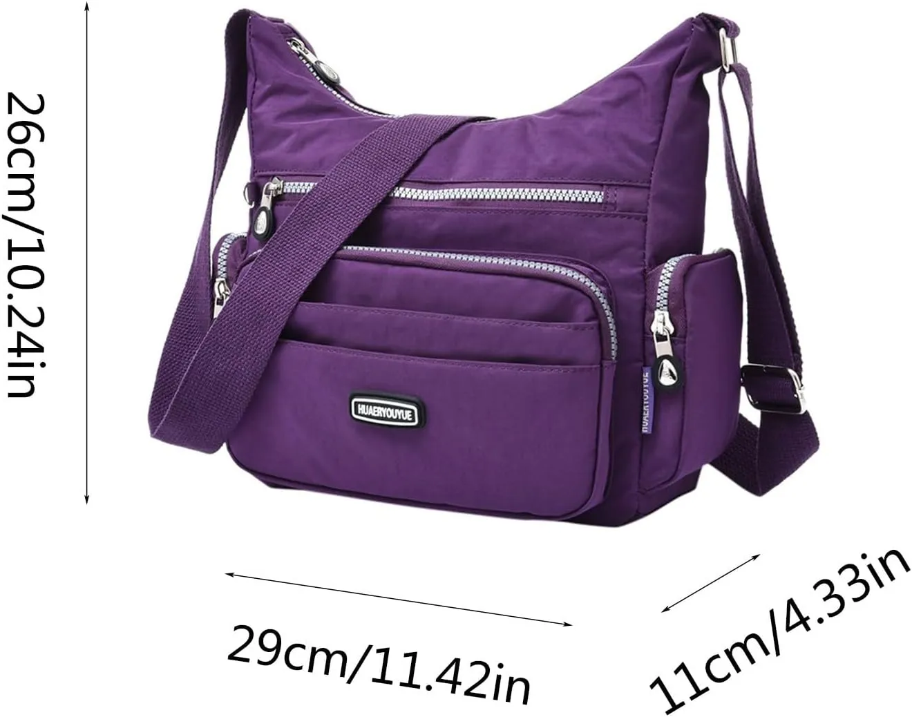 Sling Bags for Women Anti Theft Travel Waterproof Nylon Crossbody Bags for Woman Trendy Clear Fanny Pack(E)