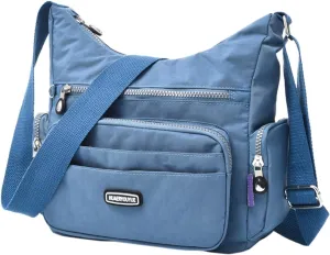 Sling Bags for Women Anti Theft Travel Waterproof Nylon Crossbody Bags for Woman Trendy Clear Fanny Pack(E)