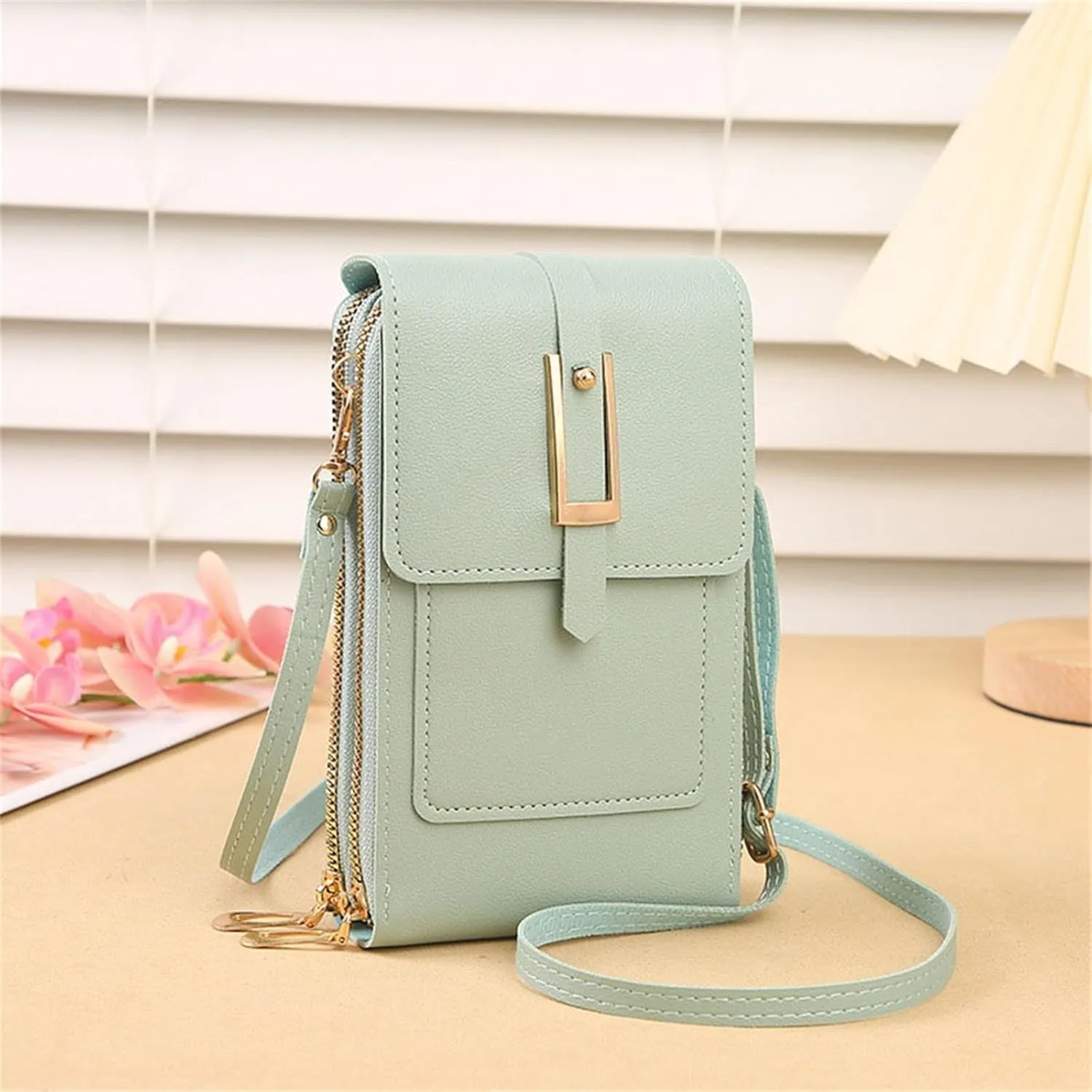 Small Crossbody Bags for Women Vegan Leather Cell Phone Shoulder Satchel Bag Wallet Purses with Adjustable Strap