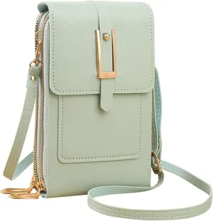 Small Crossbody Bags for Women Vegan Leather Cell Phone Shoulder Satchel Bag Wallet Purses with Adjustable Strap