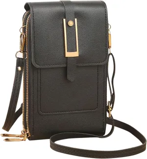 Small Crossbody Bags for Women Vegan Leather Cell Phone Shoulder Satchel Bag Wallet Purses with Adjustable Strap