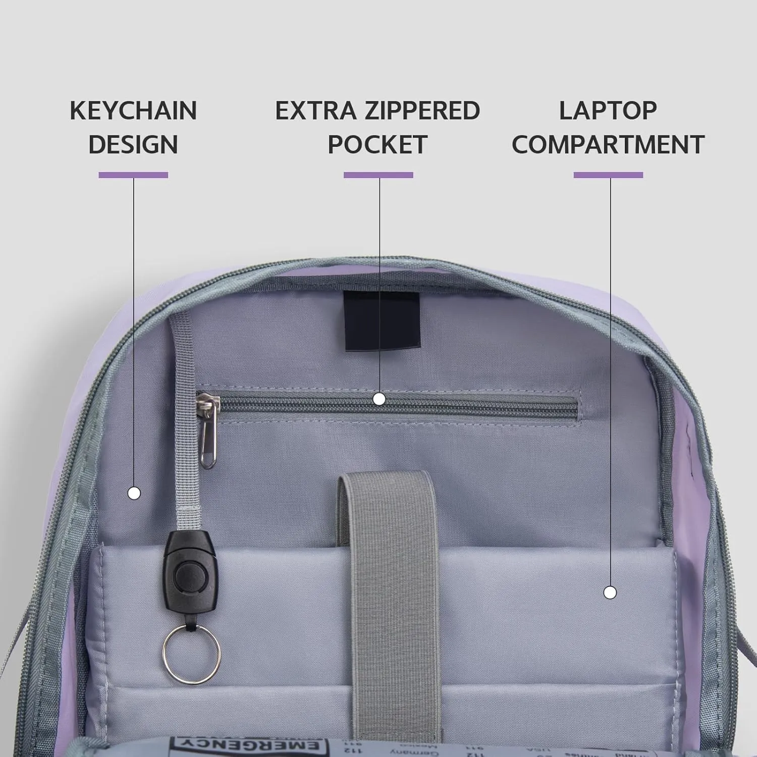 Small Hiking Backpack, 20L Lightweight Travel Backpack with Phone Pocket, Hiking Daypack for Women Men,Purple