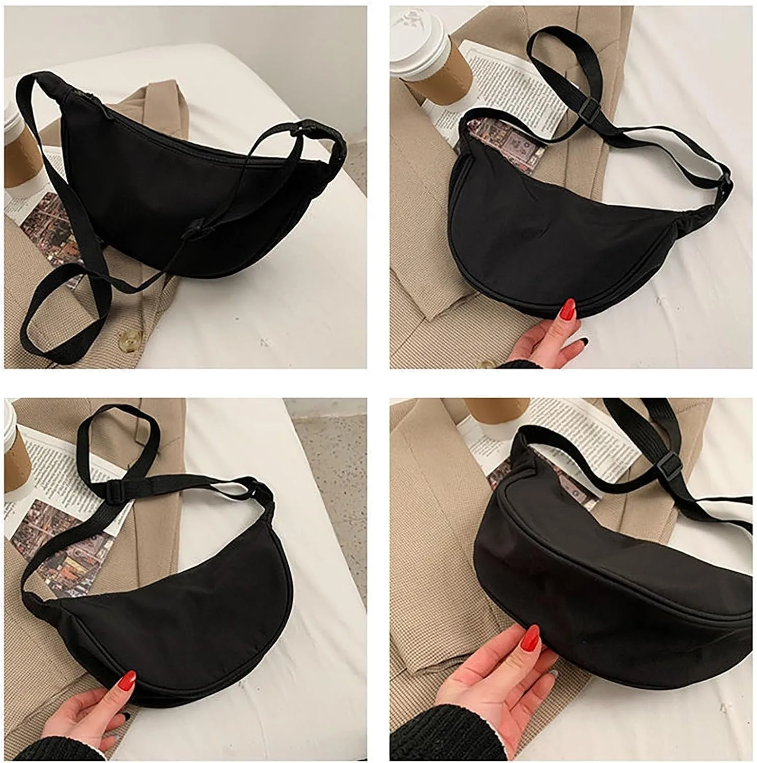 Small Shoulder Bag for Women Cute Casual Slouchy Satchel Bags Work Travel Fashion Crossbody Purse Handbags Totes
