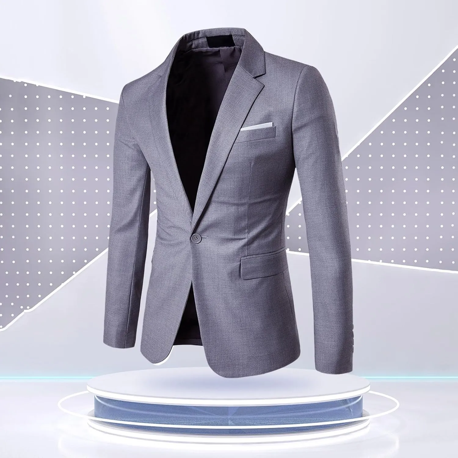 Sports Coats For Men 2024 One Button Suit Coat Jacket Tops Men Fashion Summer Sports Jackets For Men White Suit Men