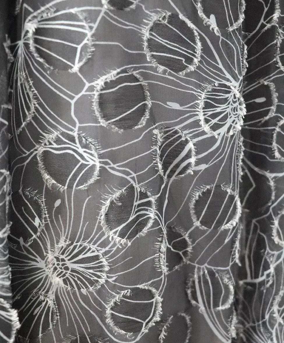 St. John Black & White Silk Blouse sz 4