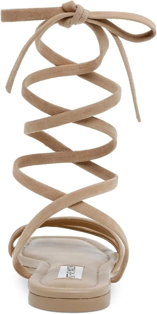 Steve Madden Womens Garvan Suede Strappy Gladiator Sandals