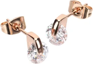 Stylish Women's Earrings Minimalist Zircon Studs Fashion Ear Piercing Jewelry