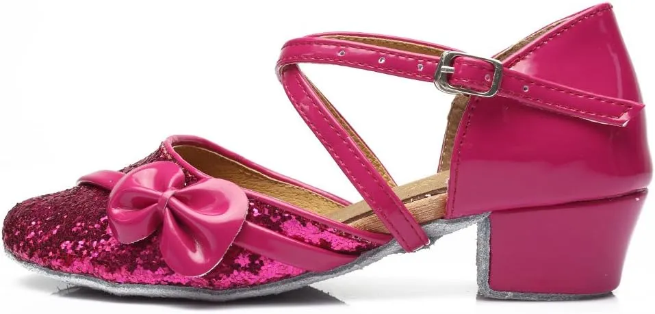 SWDZM Girl Latin/Chacha/Salsa/Performance Dance Shoes Sequin Ballroom Model-208