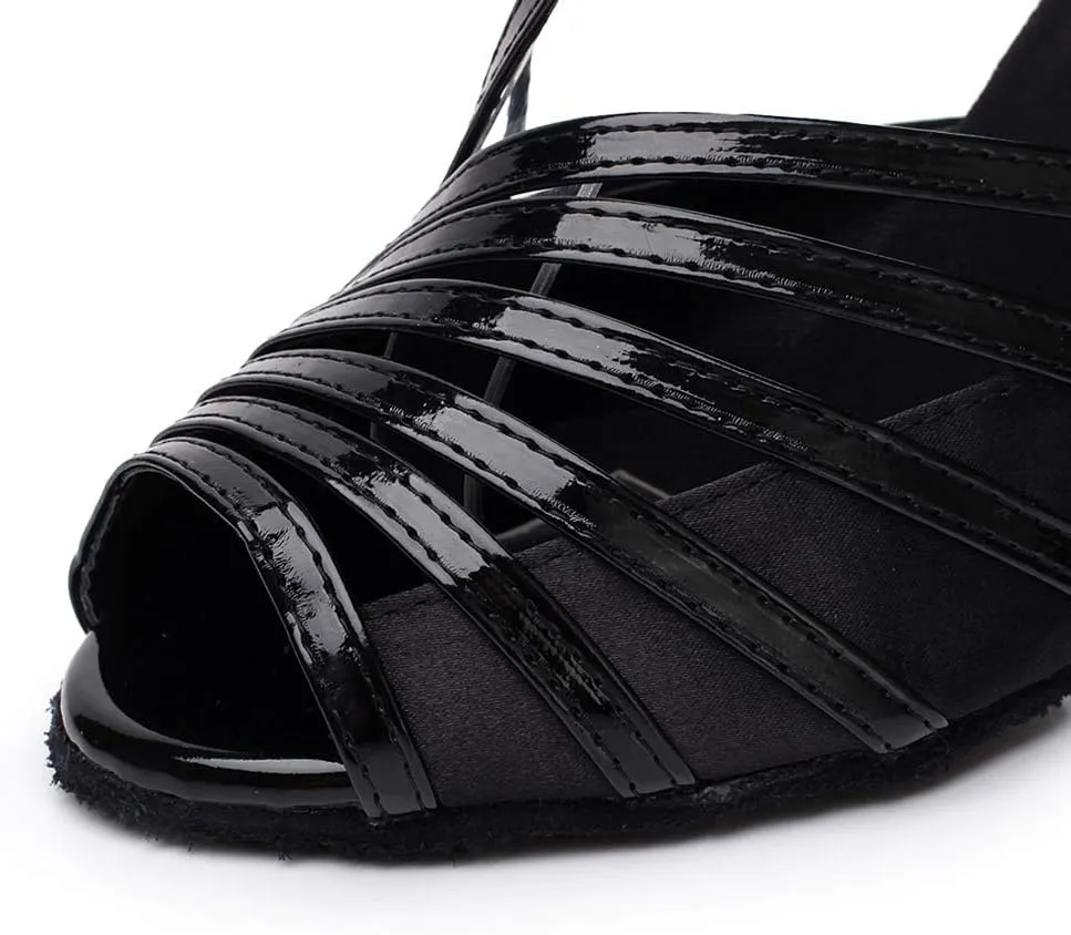 SWDZM Women Ballroom Dance Shoes Latin Salsa Bachata Practice Performance Dance Shoes,Model-QJW6105