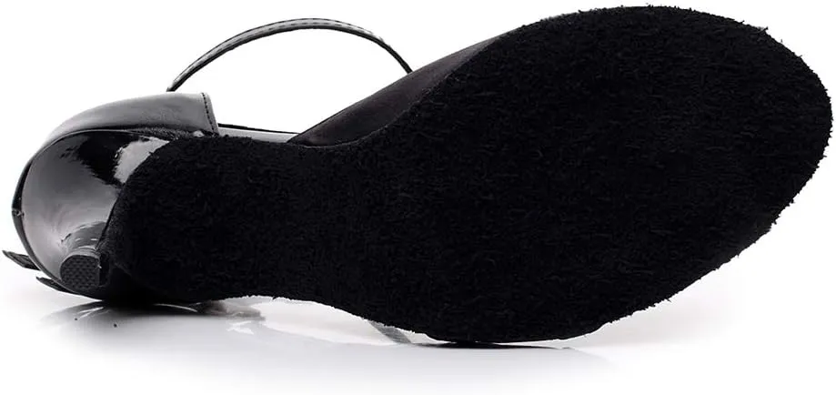 SWDZM Women Ballroom Dance Shoes Latin Salsa Bachata Practice Performance Dance Shoes,Model-QJW6105