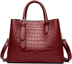 Synthetic PU Leather Ladies Tote Hobo Shoulder Women's Crossbody Bags Satchels Clutches Crocodile pattern