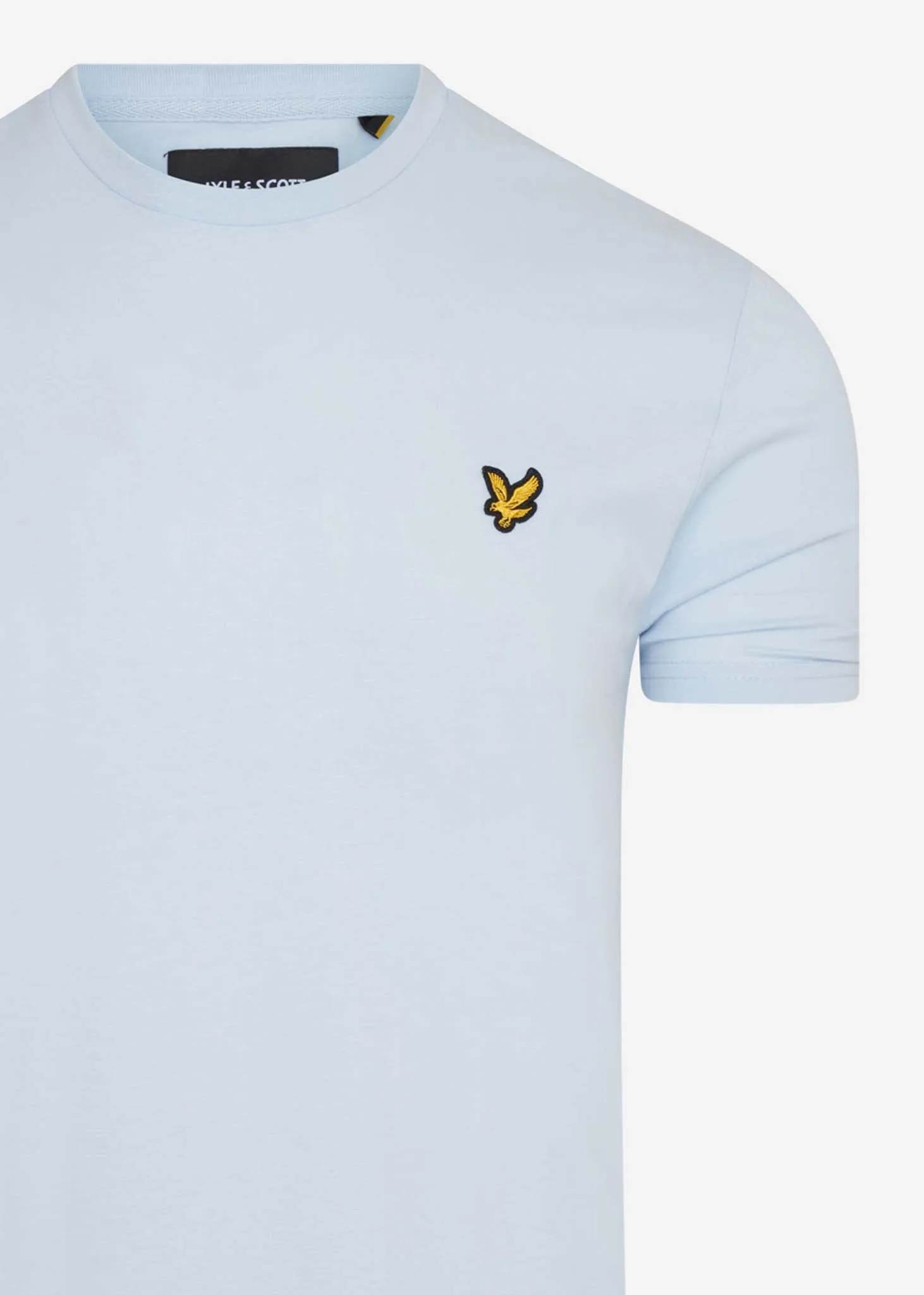 T-Shirt mit Rundhalsausschnitt - pastellblau