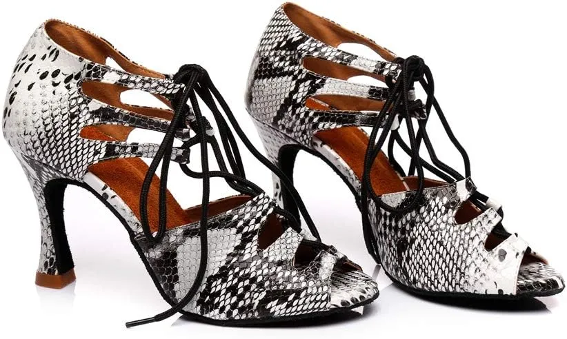 TDA Women's Sexy Lace-up Peep Toe