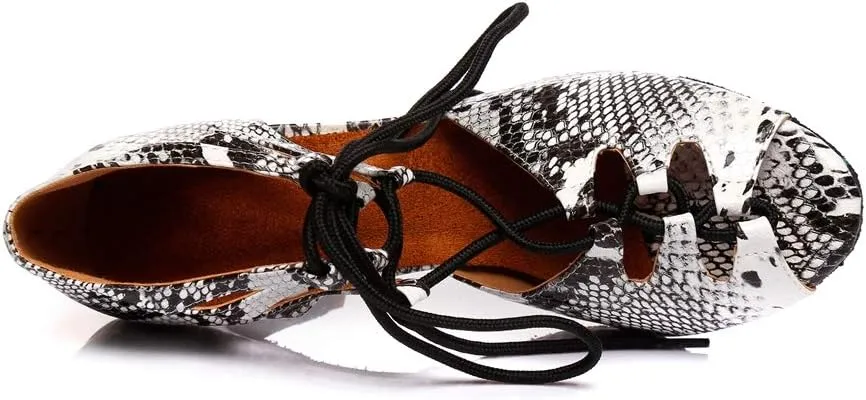 TDA Women's Sexy Lace-up Peep Toe