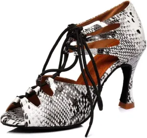 TDA Women's Sexy Lace-up Peep Toe