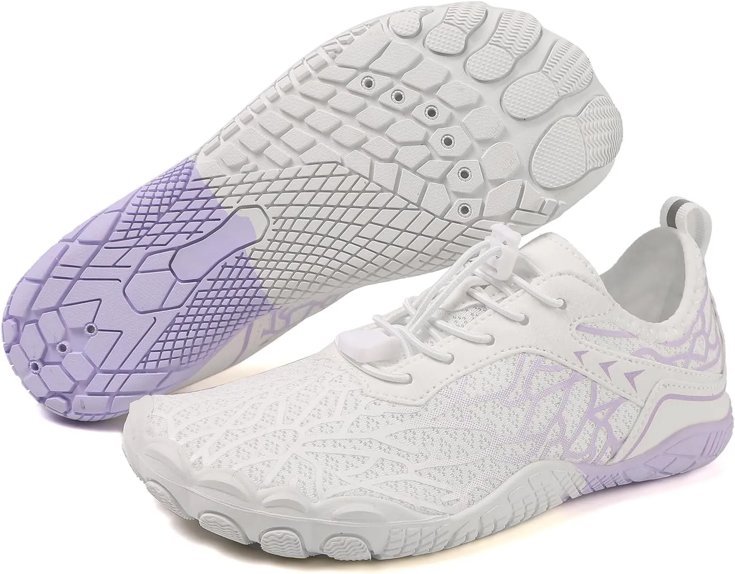Thatrich Hike Barefoot Shoes for Women Men Wide Toe Box Sneakers Non-Slip Waterproof Comfy Breathable Water Shoe Hiking Travel Athletic Zero Drop Running Grounded Footwear Lightweight Casual Unisex