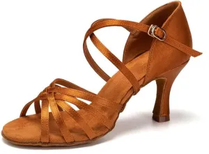 TINRYMX Women's Latin Dance Shoes Ballroom Salsa Cha-cha Professional Practice Dancing Shoes,Model-YJ211
