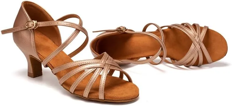 TINRYMX Women's Latin Dance Shoes Ballroom Salsa Cha-cha Professional Practice Dancing Shoes,Model-YJ211