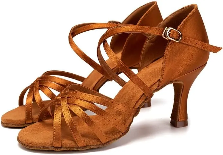TINRYMX Women's Latin Dance Shoes Ballroom Salsa Cha-cha Professional Practice Dancing Shoes,Model-YJ211