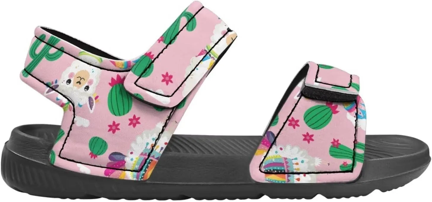 Toddler Sporty Sandals with Adjustable Straps Double Buckle Outdoor Athletic Water Shoes Open Toe Slippers Sandal