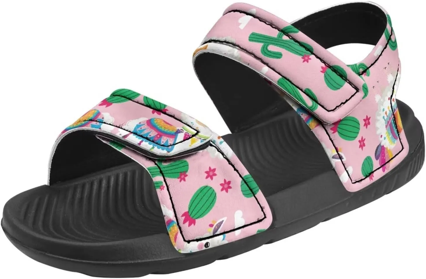 Toddler Sporty Sandals with Adjustable Straps Double Buckle Outdoor Athletic Water Shoes Open Toe Slippers Sandal