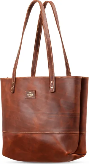 Toros Craft Handmade Tote Bag for Women, Geniune Leather with Zipper Pocket, Shoulder Hand Bags, Elegant & Modern Design