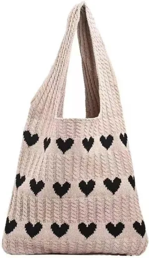 Tote Purses for Women Cute Crochet Shoulder Handbags Large Capacity Fashion Knitted Bag Summer Beach Travel Tote