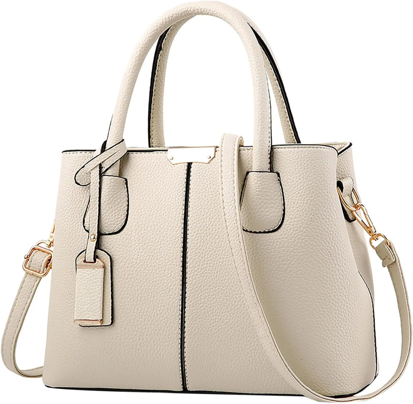Tote Purses for Women, Faux Leather Large Capacity Shoulder Bag with Adjustable Strap Everyday Messenger Handbags