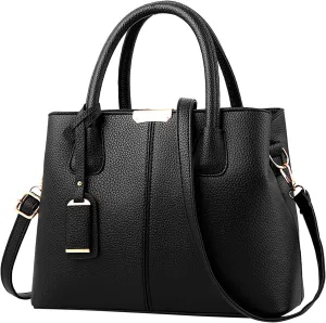 Tote Purses for Women, Faux Leather Large Capacity Shoulder Bag with Adjustable Strap Everyday Messenger Handbags